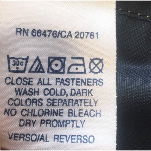 Vtg Hilfiger Tommy Jeans Spell Out Nylon Zipper Jacket Navy Yellow XL - Picture 11 of 12